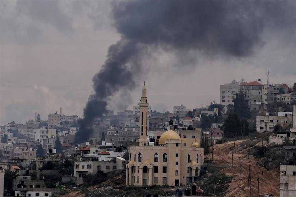 Bombardeo israelí en Tubas