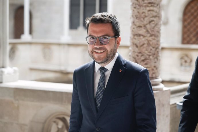 Archivo - L'expresident de la Generalitat Pere Aragonès