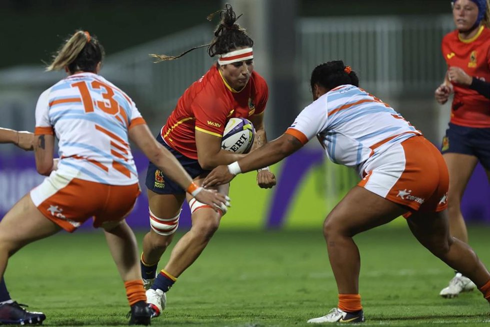 Acción de un partido de 'Las Leonas'