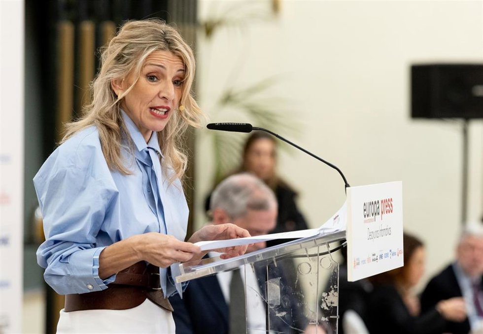 La vicepresidenta segunda y ministra de Trabajo y Economía Social, Yolanda Díaz.