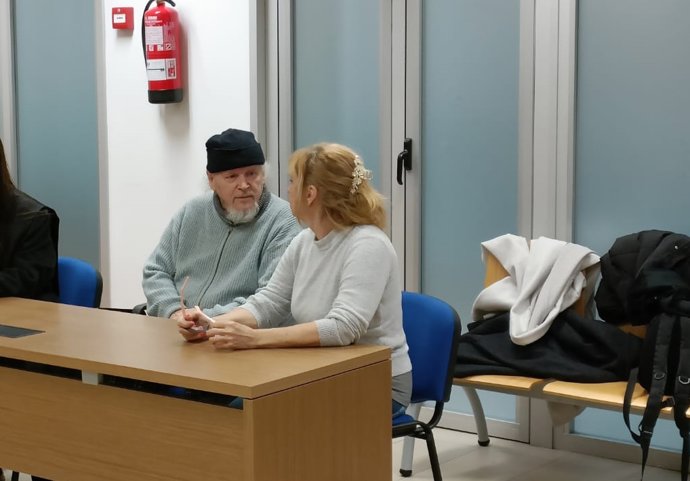 Imatge de l'acusat de matar i esquarterar a la seua parella a Torrevella durant el juí amb jurat.