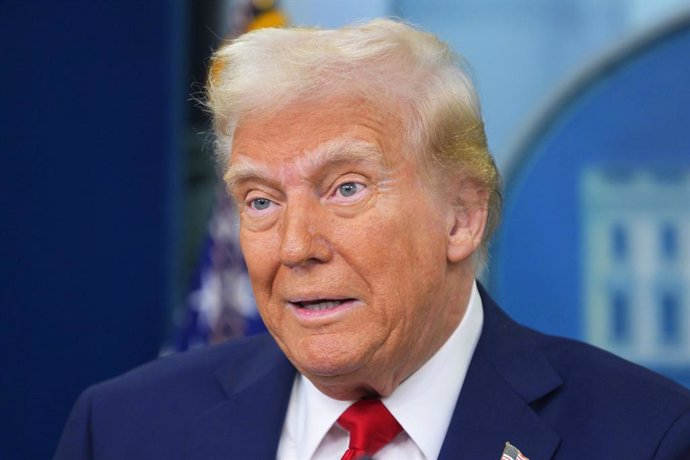 30 January 2025, US, Washington: US President Donald Trump speaks during a press conference at the White House. Photo: Lenin Nolly/SOPA Images via ZUMA Press Wire/dpa