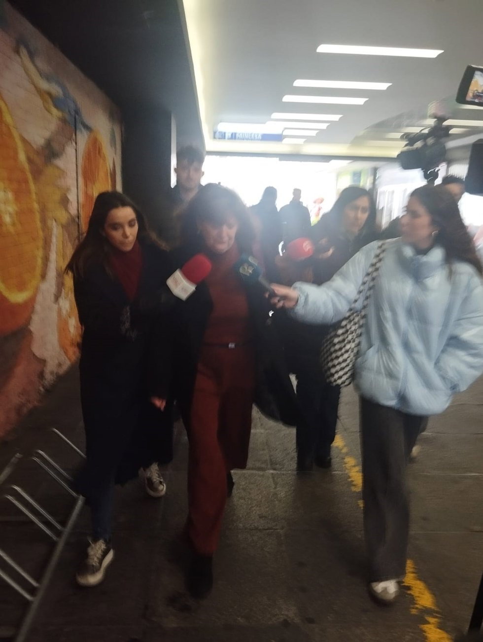 Maika Cabrera, a la salida de los juzgados