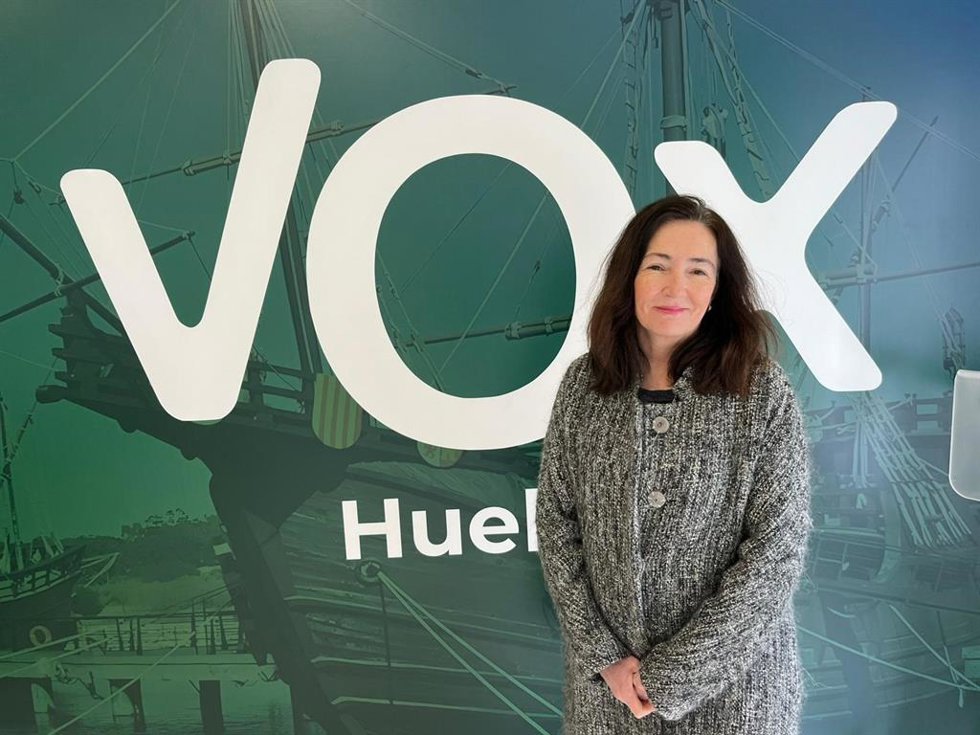 La presidenta provincial de Vox en Huelva, María López Zambrano.