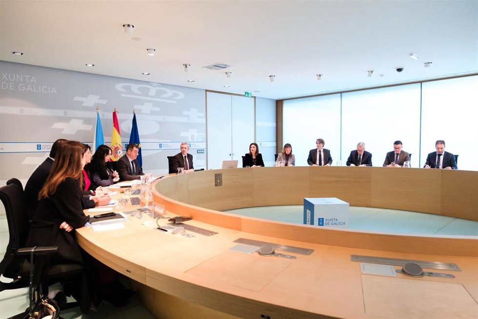 Reunión del Consello de la Xunta del 3 de febrero de 2025, presidida por Alfonso Rueda.