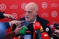 Tebas: "En LaLiga votamos cambios en el arbitraje y el Real Madrid se opuso"