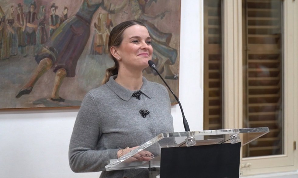 La presidenta del Govern, Marga Prohens, en el acto de la Escuela de Música y Danzas de Mallorca