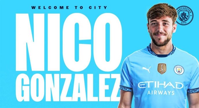 Nico González engrosa la medular del Manchester City