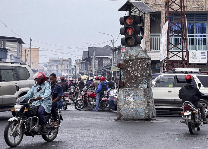 Goma, capital de Kivu Norte, en el este de RDC, tras la ofensiva del M23