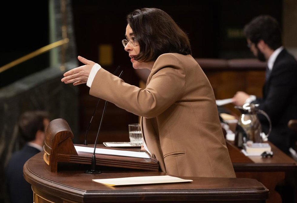 Archivo - La portavoz del PSOE, Elisa Garrido 