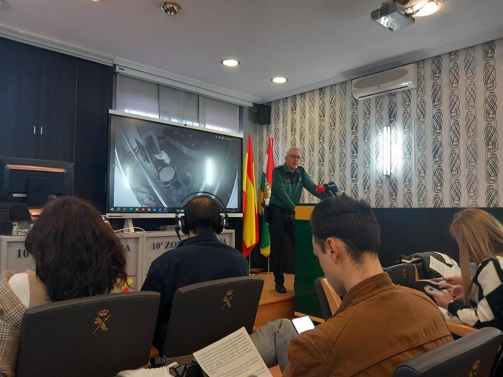 El responsable de la Oficina Periférica de Comunicación de la Guardia Civil, Miguel Ángel Sáez.