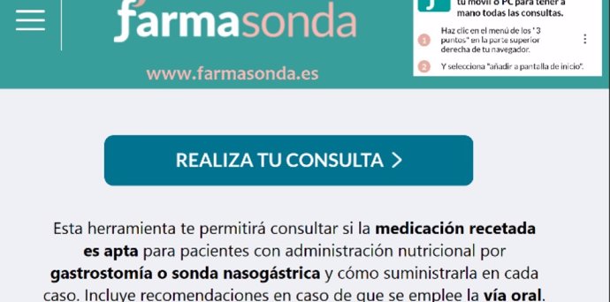 La aplicación 'Farmasonda'.