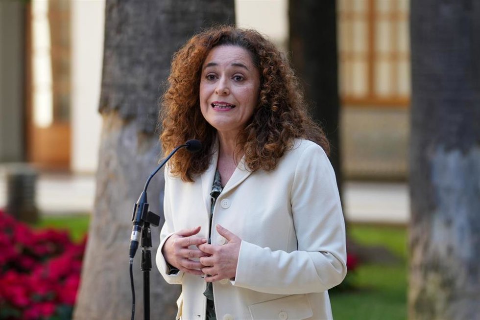 Archivo - La portavoz del Grupo Por Andalucía, Inmaculada Nieto atiende a los medios.