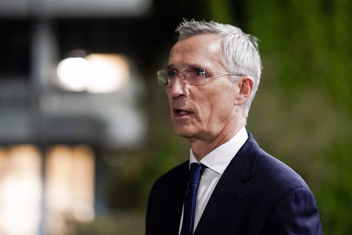 Archivo - 06 November 2024, Norway, Oslo: Former Secretary General of NATO Jens Stoltenberg speaks during a daily review to comment on Donald Trump's election victory in the USA. Photo: Thomas Fure/NTB/dpa