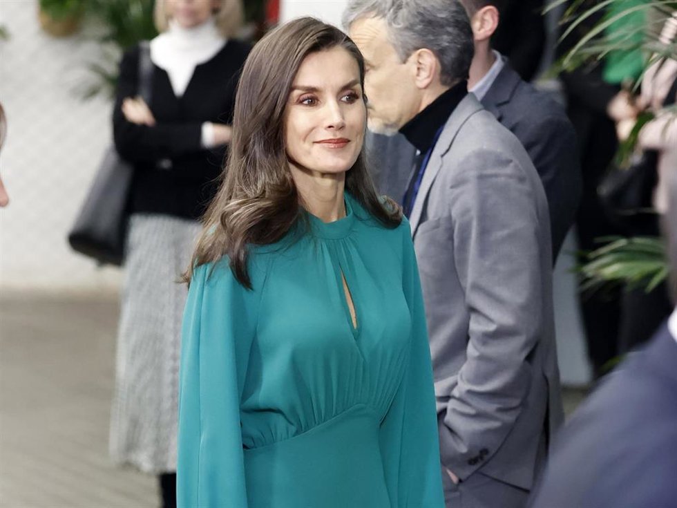 La Reina Letizia durante el acto institucional del "Día Mundial contra el Cáncer"