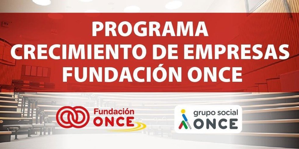 Cartel del programa de crecimiento de startups.