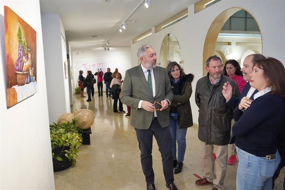 El alcalde de Murcia, en la inauguración de la exposición