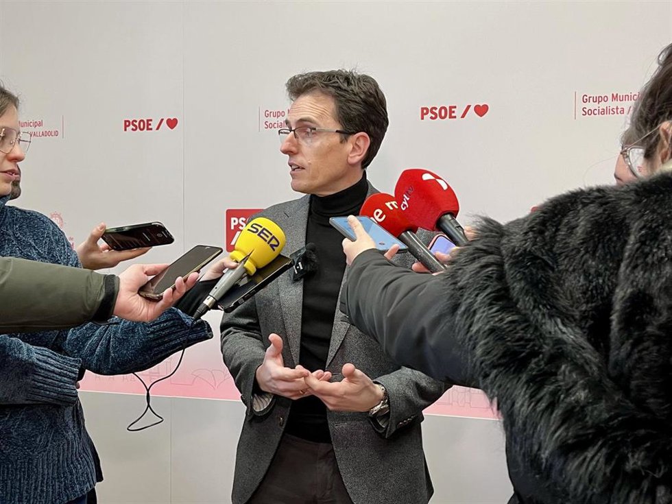 El portavoz del Grupo Municipal Socialista en el Ayuntamiento de Valladolid, Pedro Herrero.