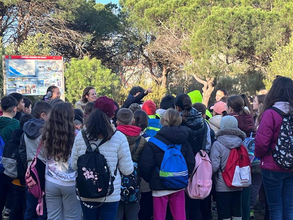 Jornada escolar sobre humedales de Fundación Moeve en Palos de la Frontera (Huelva).