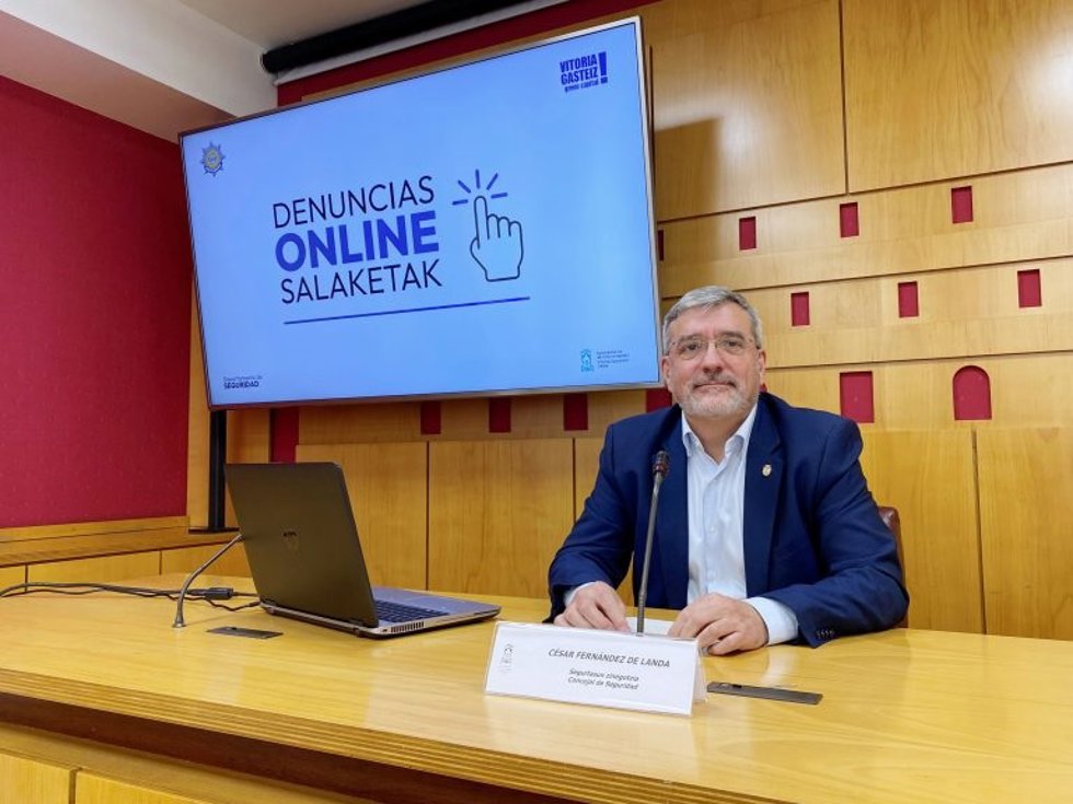 El concejal de Seguridad, César Fernández de Landa
