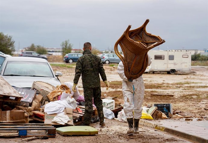 Archivo -  Imatge d'arxiu dels efectes de la dana a Catarroja 
