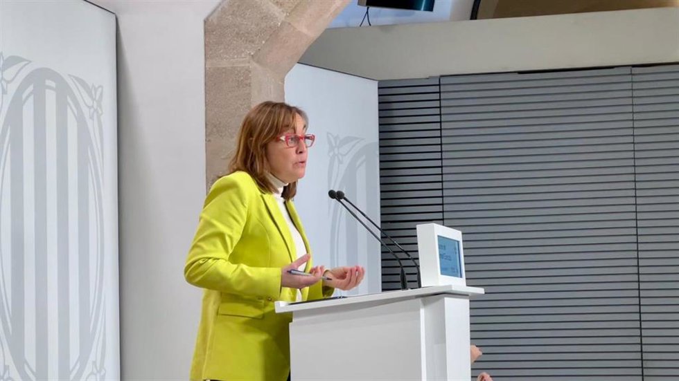 La consellera y portavoz del Govern, Sílvia Paneque, tras el Consell Executiu en el Palau de la Generalitat
