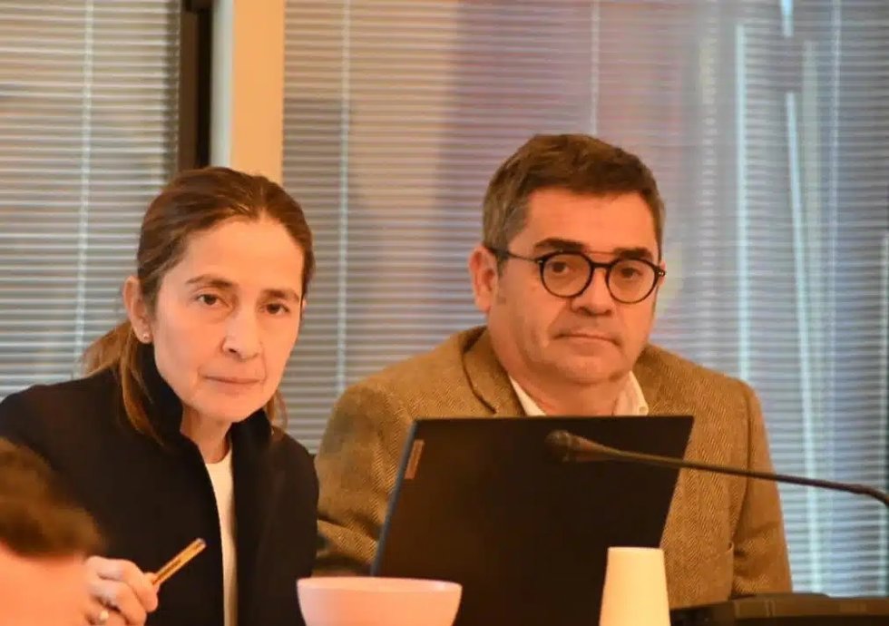 La vicepresidenta primera de la Diputación de Ciudad Real, Milagros Calahorra, y su posible sucesor, Luis Alberto Marín.