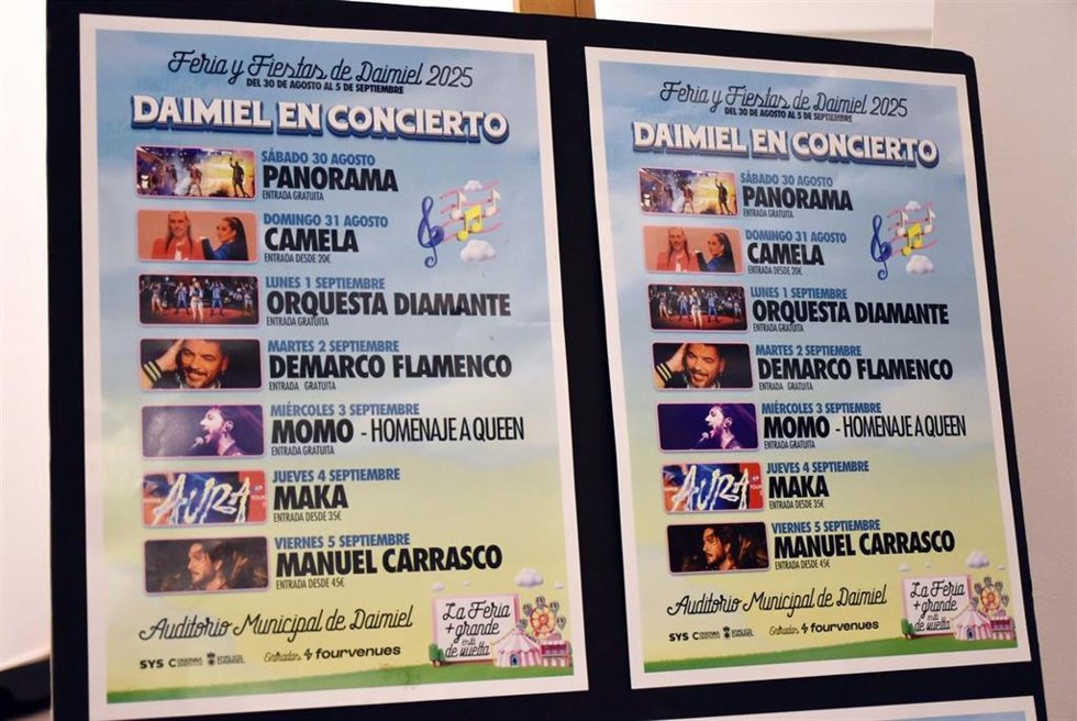 Programación de Conciertos en Daimiel