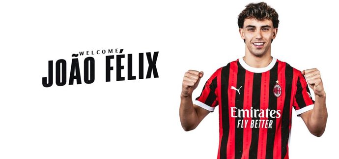 Joao Félix, nuevo jugador del AC Milan.