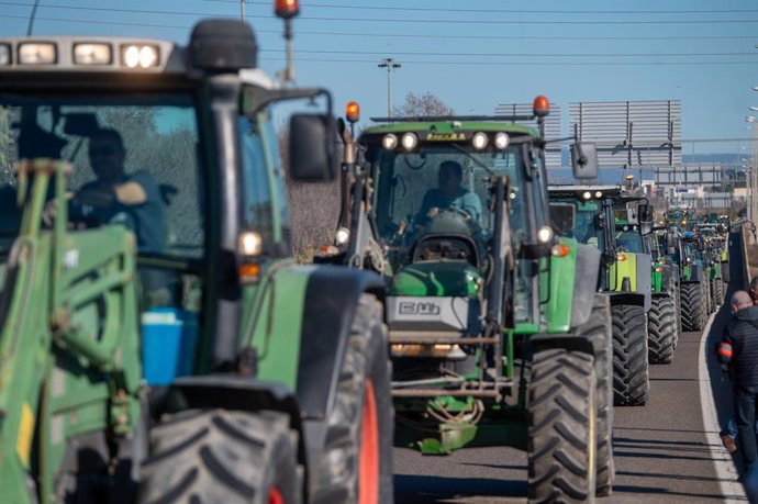 Archivo - Imatge de recurs d'una tractorada