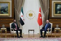Erdogan se reúne con el presidente de transición de Siria en Ankara