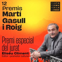 Eliseu Climent, Premi Especial del Jurat en els 12 Premis Martí Gasull i Roig