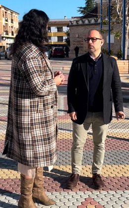 Desiré Benavides y Antonio Ruiz, en El Carpio.