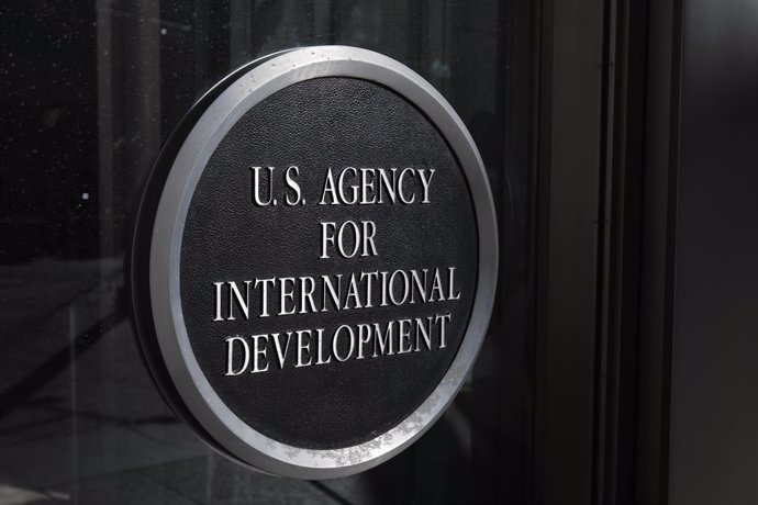 February 1, 2025, Washington, D.C, California, U.S: A sign is displayed at the U.S. Agency for International Development (USAID) in Washington DC. President Donald Trump and Elon Musk signaled major changes to the agency.