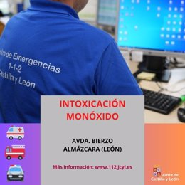 Gráfico elaborado por el 112 con datos de la intoxicación por monóxido en Almázcara