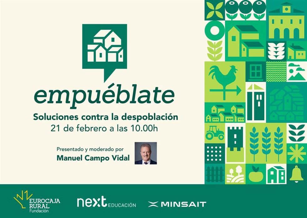 Cartel de Empuéblate de Eurocaja Rural.