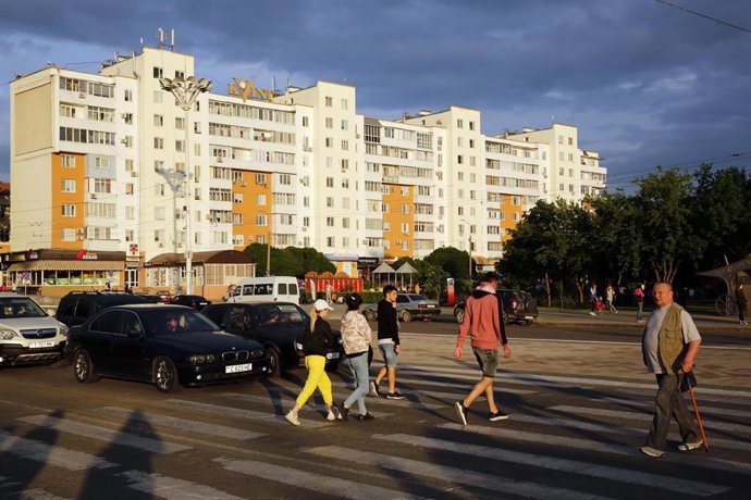 Archivo - Imagen de archivo de una calle de Tiraspol, en Transnistria, la región separatista moldava.