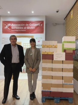 Mercadona dona alimentos a la Asociación de celiacos y sensibles al Gluten.