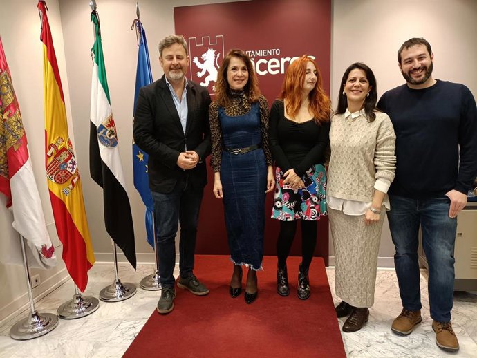 Concejales del PSOE en el Ayuntamiento de Cáceres.