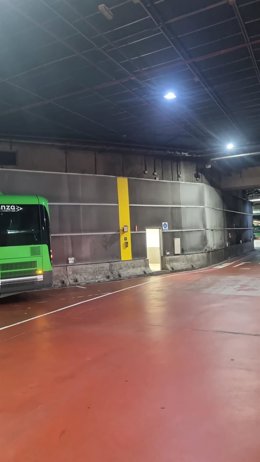Autobús interurbano en el Intercambiador de Moncloa