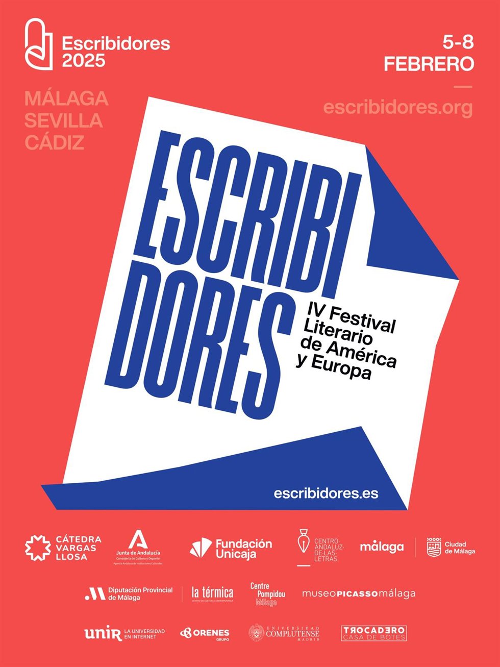 Cartel de 'Escribidores'.