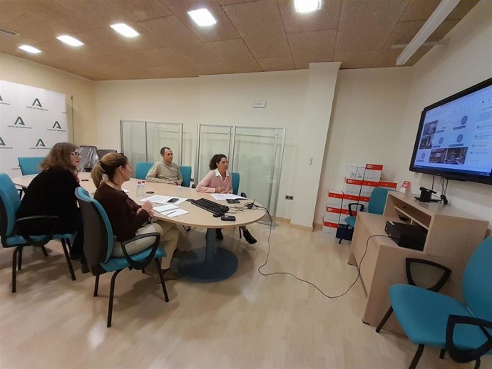 Imagen de la webinar en la que ha participado la delegada de Empleo, Empresa y Trabajo Autónomo, Ana Mata