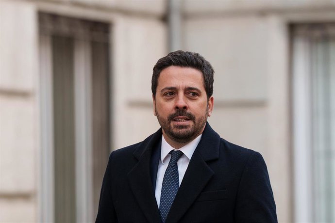El teniente fiscal de la Secretaría Técnica de la Fiscalía General del Estado, Diego Villafañe, llega a declarar como investigado ante el Tribunal Supremo, a 5 de febrero de 2025, en Madrid (España). Villafañe declara como investigado ante el juez del Sup