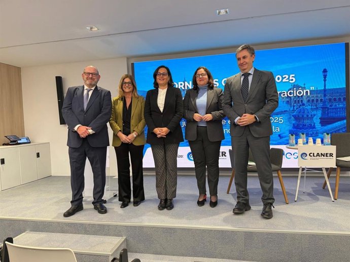 Imagen de la presentación de las Jornadas Claner 2025 'Diálogos con la Administración'.