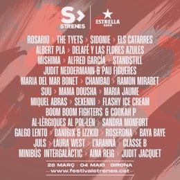 Cartel del festival de este año