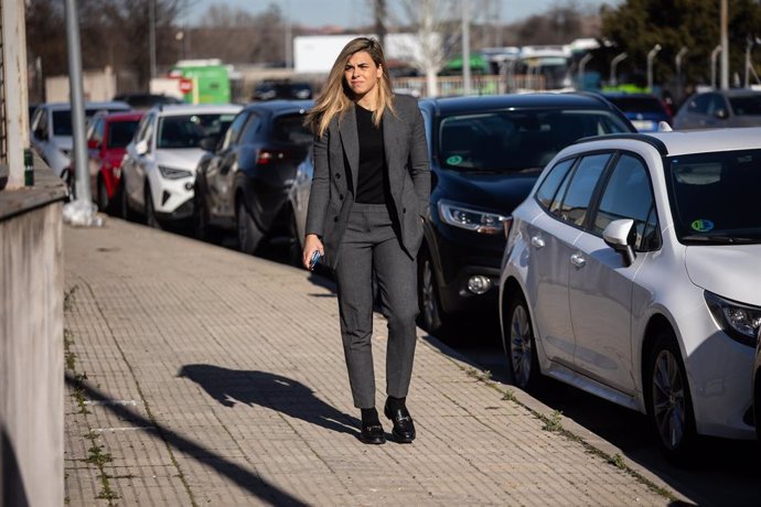 La portera del Real Madrid Club de Fútblo y de la selección española femenina, María Isabel Rodriguez Rivero, llega a declarar como testigo a la Audiencia Nacional, a 5 de febrero de 2025, en San Fernando de Henares, Madrid (España). Hoy responderán a las