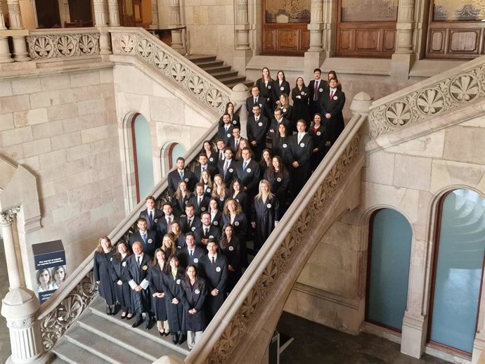 La nueva de promoción de jueces que se incorporan a Catalunya.