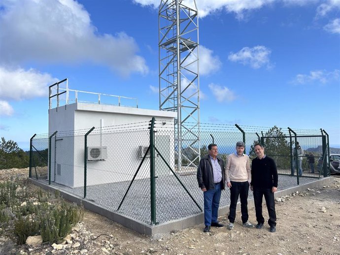 Recepcionada la nueva torre de comunicaciones en Sant Joan que ya estará activa en verano.