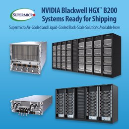 Supermicro Ramps Full Production of NVIDIA Blackwell Rack-Scale Solutions with NVIDIA HGX B200