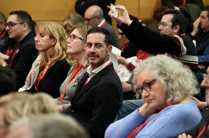 L'alcalde de Mislata, Carlos Fernández Bielsa, durant el 15 Congrés del PSPV